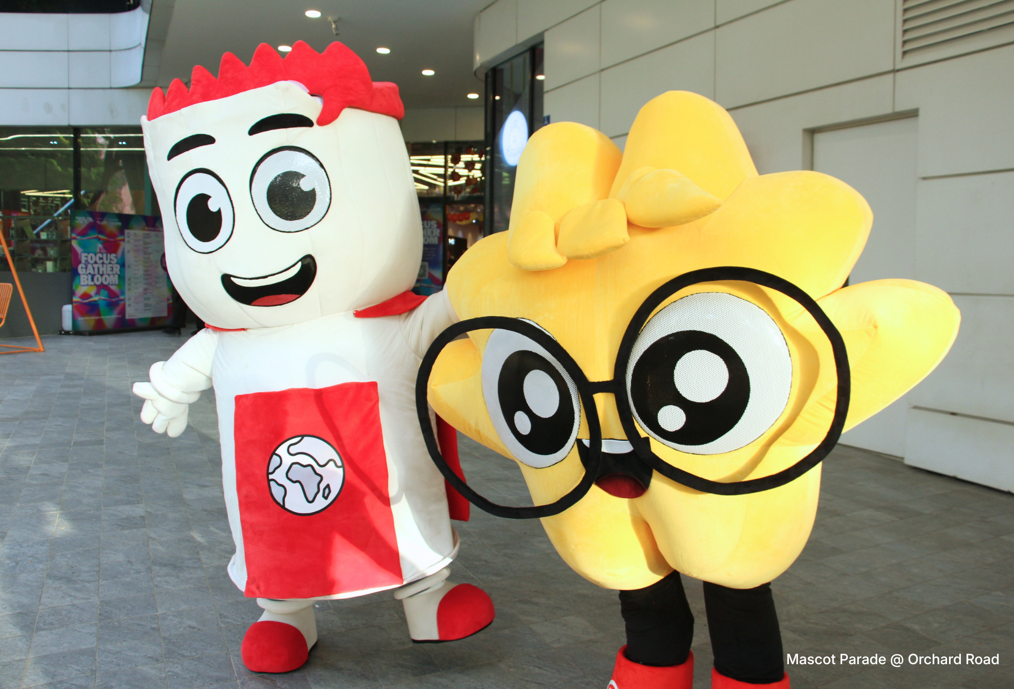 Mascots at Orchard Road